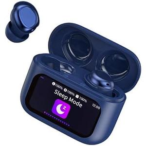 Sleep Earbuds Light-Weight Headphones, Mini Sleep Headphones Bluetooth in Ear Small Design for Side Sleepers, 48H Playtime with Charging Case, Sapphire Blue