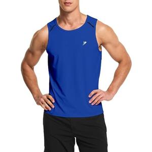 DEMOZU Men’s Workout & Swim Tank Top Sleeveless – Quick-Dry Moisture-Wicking Athletic Shirt (Big & Tall) Size L