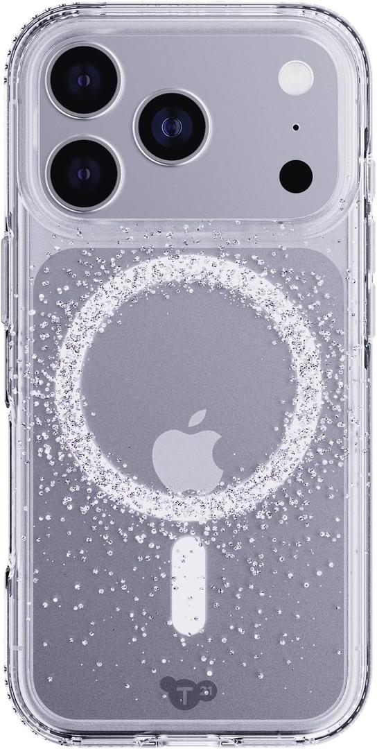 Tech21 EvoSparkle Case for iPhone 17 Pro – Focus | Slim Protective Case | Impact Protection | MagSafe Compatible