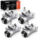 A-Premium Brake Wheel Cylinders Compatible with Honda FourTrax 300 1988-2000 ATV Front Left and Right 4-PC Set