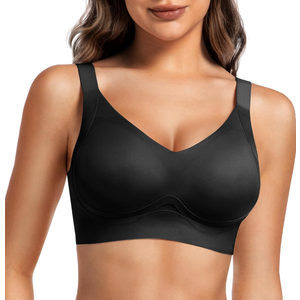 Women's Wireless Bra, Seamless Soft Push Up Bralettes, No Underwire Comfortable Full Coverage Everyday Bra, 3XL