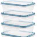 Snapware Plastic Total Solutions (5-Pack, 3 Cup) Food Storage Containers Set, Airtight & Leakproof Plastic Locking BPA-Free Lids Tupperware, Freezer Dishwasher Microwave Safe