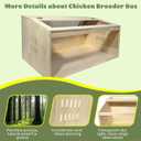 20-Piece Large Chicken Brooder Box, All-in-One Kit Brooder Box, Brooder for Chicks, Quail, Hamsters, Up to 35 Chicks Capacity, Pattern B, 31.5" L x 15.7" W x 15.7" H