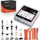 A-Premium 180PCS Fastener Retainer Clip Kit Compatible with Chevrolet, GMC