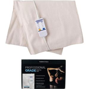 Professional Grade Heating Pad with Automatic Moist Heat by Thermotech, High-Heat Heating pad for Deep Penetrating Heat - 2nd Gen Version (Extra Large King Digital - 26" by 14")