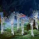 AOGU 6PC Realistic Skeleton Arm Stakes Halloween Decorations for Outdoor Indoor Lawn Stakes Garden Groundbreaker Halloween Skeleton Decoration