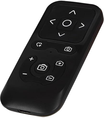 Remote Control Scrolling for tiktok, Camera Shutter Remote, Selfie Remote Control, Page Turner for Kindle app, Phone Zoom Remote, iOS, Android, iPad (Black)