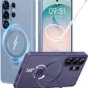 CASEKOO Blue 26U Case with 360 Spin Magnetic Stand [Fit for MagSafe] [18FT MIL-STD Protection] Shockproof Invisible Ring Holder Matte s26U Phone Case 6.9''