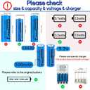Henreepow LiFePo4 Battery 14430, 3.2v Rechargeable Solar Batteries, 500mAh LiFePo4 Battery for Outdoor Solar Garden Lights, Shaver, Flashlight, Toothbrush (6pack-Not AA Size)