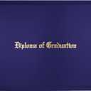 GraduationMall Imprinted Diploma Cover for Certificate 8.5''x 11'' Purple,12-Packs