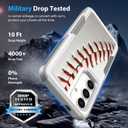 For Galaxy S25 +, Unique Pattern Shock-Absorption Hard PC and Inner Silicone Hybrid Dual Layer Armor Defender Case for Samsung Galaxy S25 Plus (Baseball Sports) White
