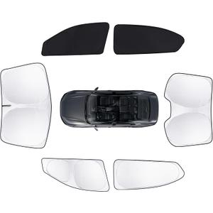 6pcs Car Window Shades for Honda Accord 2013-2017 Accessories,Windshield Side Rear Full Sunshade,Sun Visor UV Blocking, Privacy Protection and Blackout for Camping Outdoor