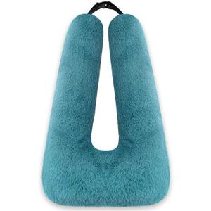 Travel Pillow, Car Pillow for Kids & Adults - Ergonomic Travel Pillows Sleeping Aid for Neck & Body Support, Car Travel Essentials Pillow on Road Trips-Gray (Green)