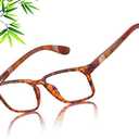 DUCO Wooden Computer Blue Light Blocking Glasses for Men Women Reading Gaming TV Phones U400 LensDC5212