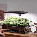 LetPot Smart Seed Starter with Humidity Dome, Germination Kit with Waterproof Seedling Mat, 24W Full Spectrum LED Grow Light, Smart Heating Base, EC Soil Sensor & App Control for Indoor Seed Starting