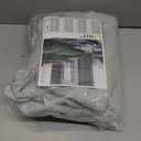 LAMIT Linen Blended Curtains for Bedroom, Faux Linen Textured Light Filtering Drapes Back Tab and Rod Pocket Boho Burlap Panels for Farmhouse/Living Room, 2 Panels, 52 x 84 Inch, Greyish Blue