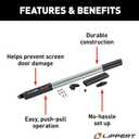 Lippert Screen Assist RV Screen Door Push Bar with Full-Width Push Handle, Durable Construction, Easy Installation - 2021000090