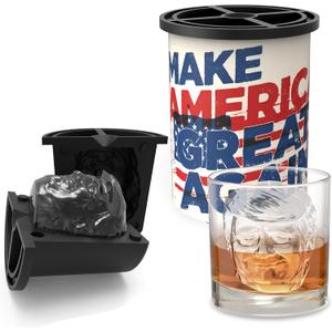 Clear Ice Ball Maker, Stainless Steel Clear Ice Cube Mold for Whiskey | Creates Crystal-Clear Round Ice Balls with Easy Release Silicone Mold, for Whiskey, Bourbon, Cocktails and Home Bar Drinks