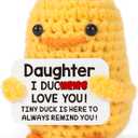 5 x MBL Gifts for Daughter Mothers Day - Birthday Graduation Mothers Day for Daughter, Inspirational Cute Crochet Duck Trendy Stuff Gift for Girls Kids 16 Years Old Teenager Girl from Mom Dad
