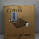 PIT66 Floor Mats for Nissan Rogue 2021 2022 2023 2024 2025(No Sport Models) TPE Custom Fit All Weather Full Cover Protection Cargo Liners Accessories,1st & 2nd Row Car Mats Black