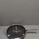 Blue Diamond 5QT Saute Pan with Lid, Non Toxic PFAS-Free Diamond Ceramic Nonstick, Dishwasher & Oven Safe, Metal Utensil Safe, Deep Jumbo Cooker Skillet with Helper Handle, Glass Lid, Blue