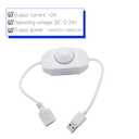 4 Pack LED Strip Dimmer Switch Contorller, DC 12-24V PWM Rotary Inline Dimmer Switch Manual Knob Dimmer Switch with DC Jack Cord for LED Strips LED Desk Lights