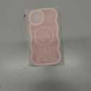 Jusy Butterfly Phone Case for iPhone 12/12 Pro, Compatible with MagSafe, Silicone Cute Butterfly Curly Wave Edge Phone Case, Slim Shockproof Protective Phone Cover for Women Girls, Pink