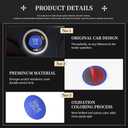 LECART Start Stop Button Cover Fit for Jeep Grand Cherokee 2024-2014, Blue Keyless Ignition Button Trim Sticker, Auto Interior Accessory