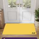 DEXI Front Door Mat Indoor Entrance, 4x6 Non Slip Entryway Doormat Dirt Trapper, Absorbent Entry Mats for Inside House, Patio, Porch, Dark Grey
