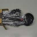 Silicone Kitchen Utensils Set, 8 PCS Heat Resistant Non Stick Cooking Tools, Silicone Spatula/Turner/Serving Spoon/Soup Ladle/Slotted Spoon/Pasta Server/Skimmer/Fish Spatula (Black)