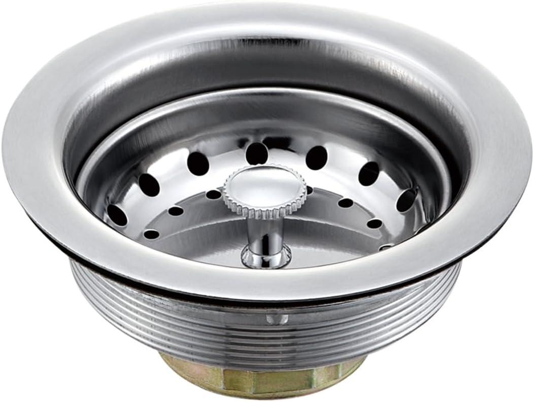 3-1/2 Inch SS Kitchen Sink Drain Strainer and Stopper, Drain Basket, Sink Drain Assembly