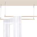 Beyeutao Bed Canopy Frame Adjustable Solid Wood Bed Poles Hanging Bed Pole Canopy Bed Frame Bed Curtains Frame Suitable for All beds 2Pcs 78 inches.