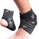 HiRui Ankle Wraps Ankle Brace Compression Ankle Support for Men Women, Ankle Stabilizer for Running Basketball Soccer Fitness Sprains Arthritis Recovery-Breathable, Adjustable (S, 2 Pack)