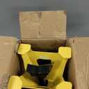 YELLOW JACKET Car Jack Stands 3 Ton with Double Locking and Large Foot Base for Lifting SUVS, Heavy Duty Steel, 6600 lb Capacity, 1 Pair, Yellow