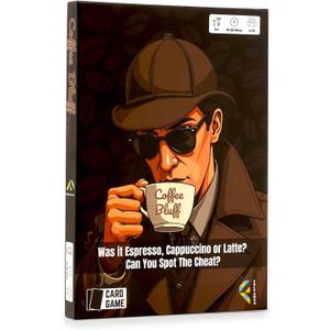 Coffee Bluff, Friends and Family game night companion, Card Games for Adults, party games, Family Board Games for Kids and Adults, Adult Games for Game Night, Brain games for adults, Family games