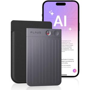 AI Voice Recorder, PLAUD Note Voice Recorder w/Case, App Control, Transcribe & Summarize with AI Technology, Support 112 Languages, 64GB Memory, Audio Recorder for Lectures, Meetings, Calls, Black