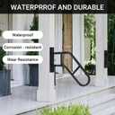 Aduanbang Hand Rails for Outdoor Steps & Elderly,U-Shape Wall Mount Stair Railing, Porch, Deck, Garage & Garden Grab Bar, 1 Pack Safety Handle