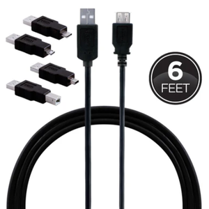 Philips Universal USB Cable Kit, Black 6ft