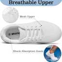 Girls White Cheerleading Shoes Lightweight Competition Tennis Shoes Women Hip Hop Gymnastics Dance Sneakers (9.5 Toddler)