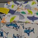 Simple Joys by Carter's baby-boys 3-pack Snug Fit Footed Cotton Pajamas (Sea Life/Shark/Tie Dye)