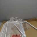 HOMEFORT 4-Tier Shoe Rack, Modern Industrial Shoe Storage Tower, Narrow Shoe Organizer for Closet Entryway, Small Shoe Rack Table with Durable Metal Shelves and MDF Top, White Oak