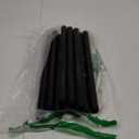 10 Pack 3/4 Inches x 16 Inches Black Malleable Steel Nipples Fitting, DIY Steampunk Industrial Vintage Style.