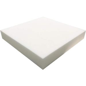 Foamma 4" x 24 x 24 Medium Density Outdoor Couch Cushion Replacement for Patio Furniture, Square Foam Pad for Couch Cushion Support, Upholstery Foam Padding for Sofa - Cover Not Included