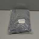 maxmill Checkered Rectangle Tablecloth Water Resistance Wrinkle Free Spillproof Heavy Weight Gingham Plaid Table Cloth for Buffet Banquet Parties Event Holiday Dinner, 60 x 84 Inch Black White