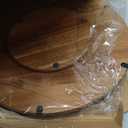 Acacia Wood 18" Lazy Susan Turntable Organizer for Table Top, Farmhouse Large Round Lazy Susan for Cabinet Kitchen Centerpieces Dining Table, for Condiments Charcuterie, Bathroom Vanity Tray Decor