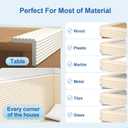 Edge Protector,Baby Proofing Baby Edge Protector Strip Safety,Soft Rubber Foam Padding,Edge Corner Guards Protector Corner Edge Bumpers for Furniture (Grey, 6.56Ft x 3.93" W x 0.4" Th)