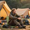 MYDAYS Inflatable Seat Cushion, Portable Stadium Seat Pad, Lightweight Chair Pad for Outdoor, Airplane, Travel, Stadium, Camping & Car (2 Piece without Back Rest)