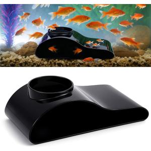 AceOrbit 1 Pcs Aquarium Underground Tunnel Cave with Natural Curve Hole, Fish Tank Decoration Hideout for Viewing Fish, Under Tunnel for Corydora Catfish, Kuhli Loach, Pleco and Shrimps