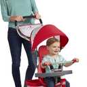 Radio Flyer Ultimate All-Terrain Stroll 'N Trike, Ages 1-5, Convertible 4-in-1 Tricycle, All-Terrain Tires, Parent Push Handle, UV Canopy, Accessories, Safety Harness, Stroller Tricycle for Toddlers