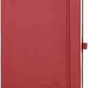 POPRUN 2026 Planner (Large-8.5'' x 10.5''), 2026 Weekly Calendar (Jan. 2026-Dec. 2026) with Hourly Time Slots, Weekly Monthly Appointment Book for Time Management, Leather Soft Cover - Burgundy Red